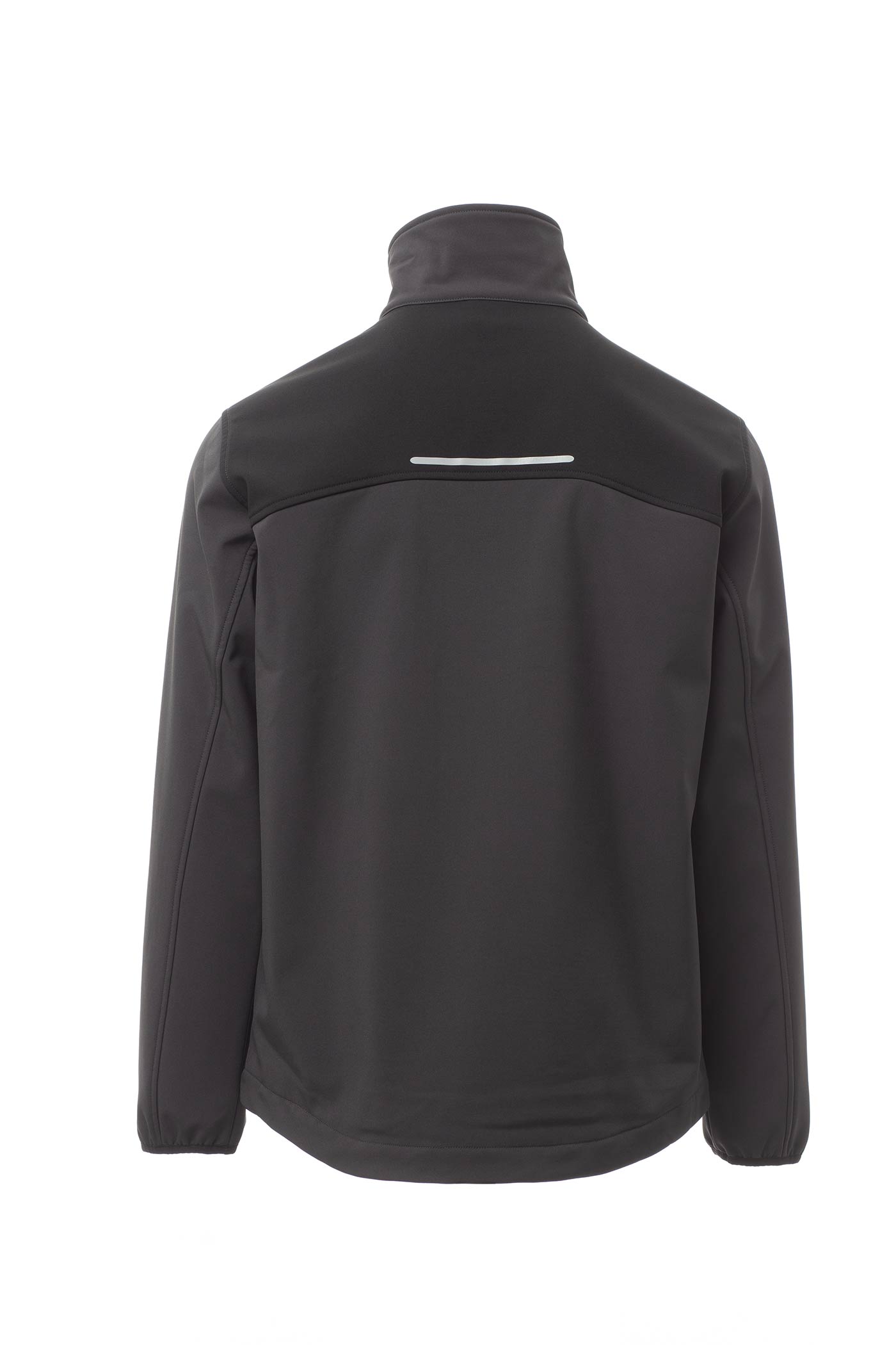 Herren Arbeitsjacke aus Softshell mit Relexdetail in Anthrazit