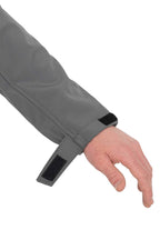 Herren Softshelljacke Armbuendchen mit Klettverschluss in Anthrazit