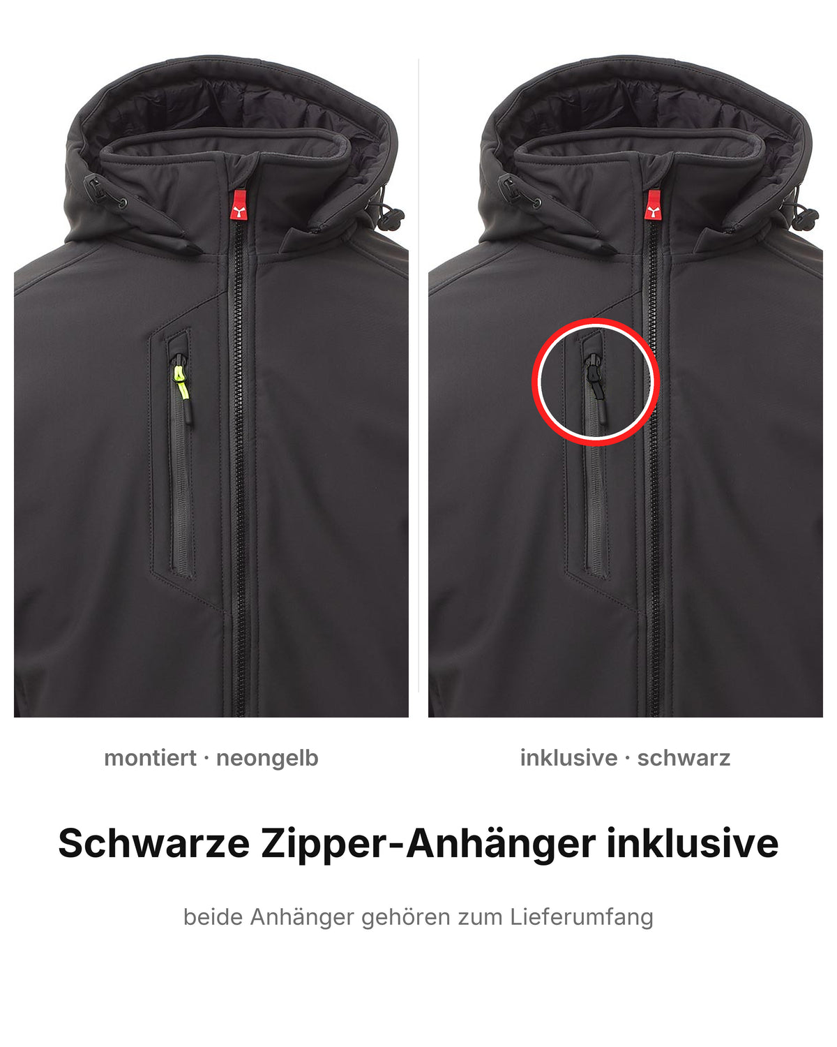 Softshelljacke Herren gefüttert Winter Arbeitsjacke Stehkragen Creek Pad