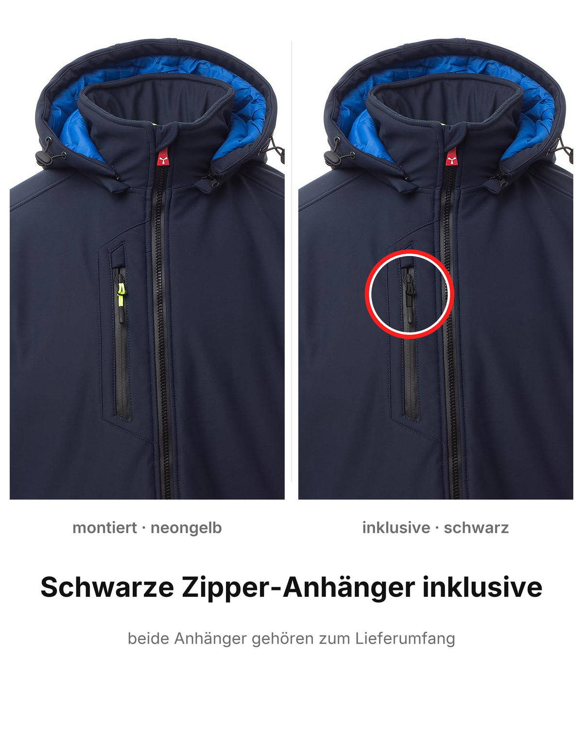 Softshelljacke Herren gefüttert Winter Arbeitsjacke Stehkragen Creek Pad