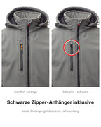 Softshelljacke Herren gefüttert Winter Arbeitsjacke Stehkragen Creek Pad