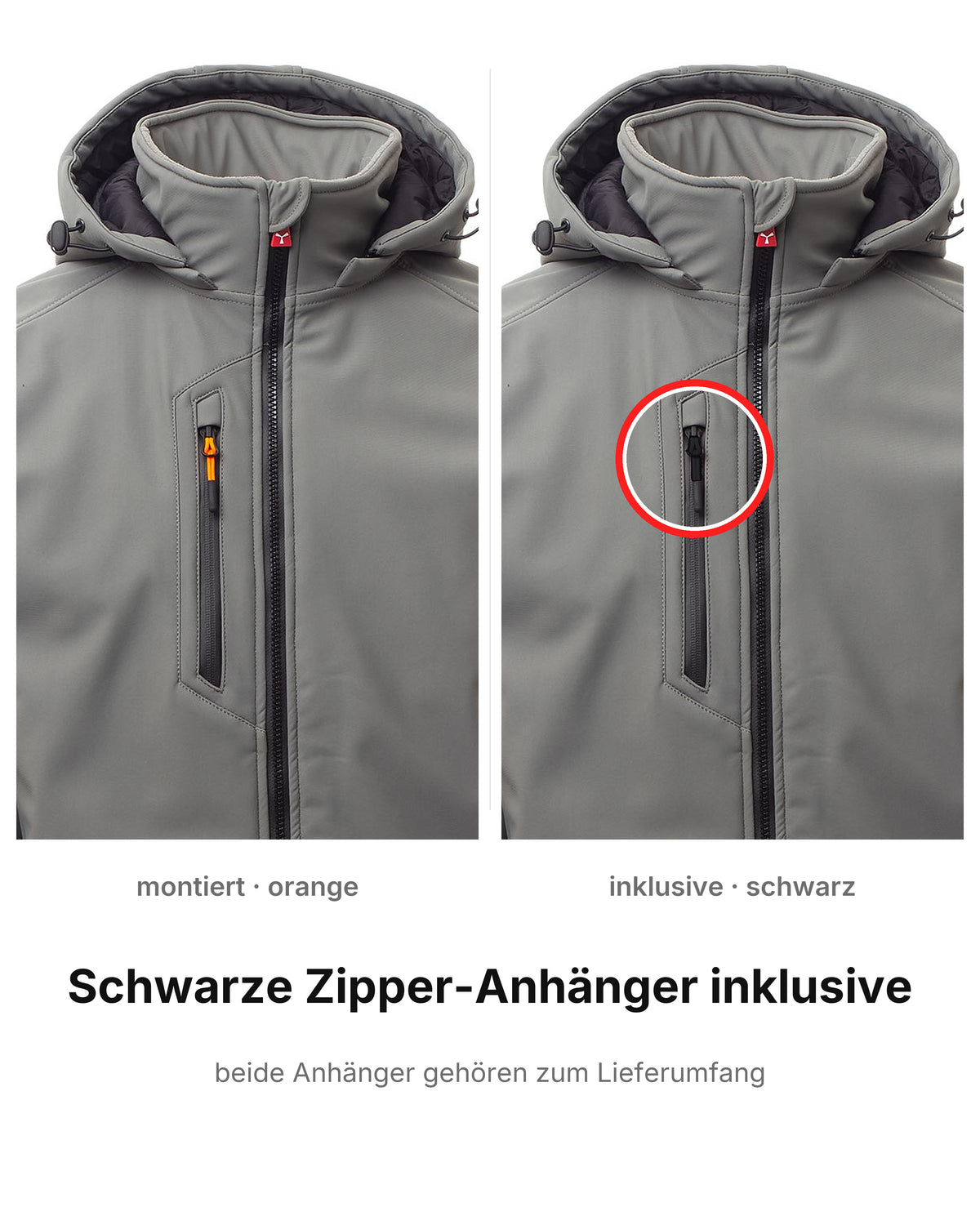 Softshelljacke Herren gefüttert Winter Arbeitsjacke Stehkragen Creek Pad