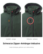 Softshelljacke Herren gefüttert Winter Arbeitsjacke Stehkragen Creek Pad