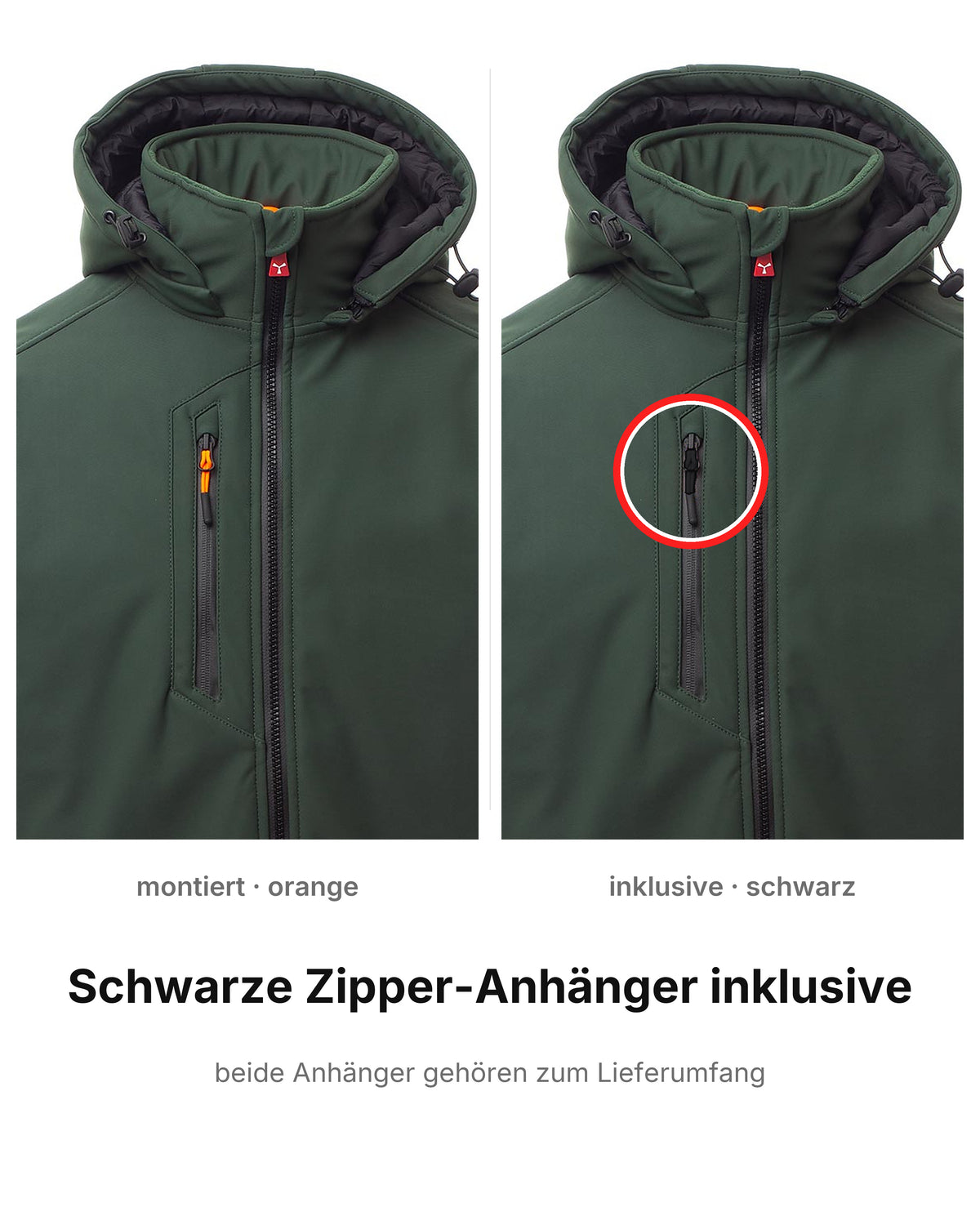 Softshelljacke Herren gefüttert Winter Arbeitsjacke Stehkragen Creek Pad