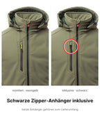 Softshelljacke Herren gefüttert Winter Arbeitsjacke Stehkragen Creek Pad