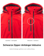 Softshelljacke Herren gefüttert Winter Arbeitsjacke Stehkragen Creek Pad