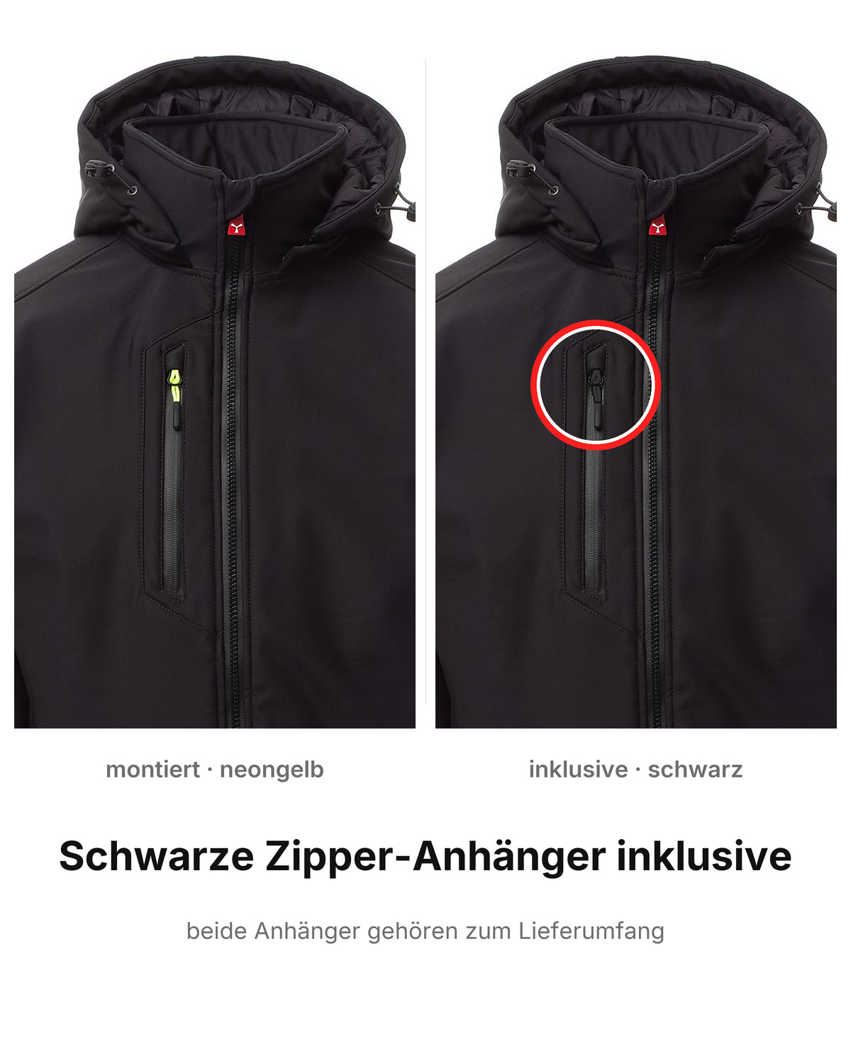 Softshelljacke Herren gefüttert Winter Arbeitsjacke Stehkragen Creek Pad