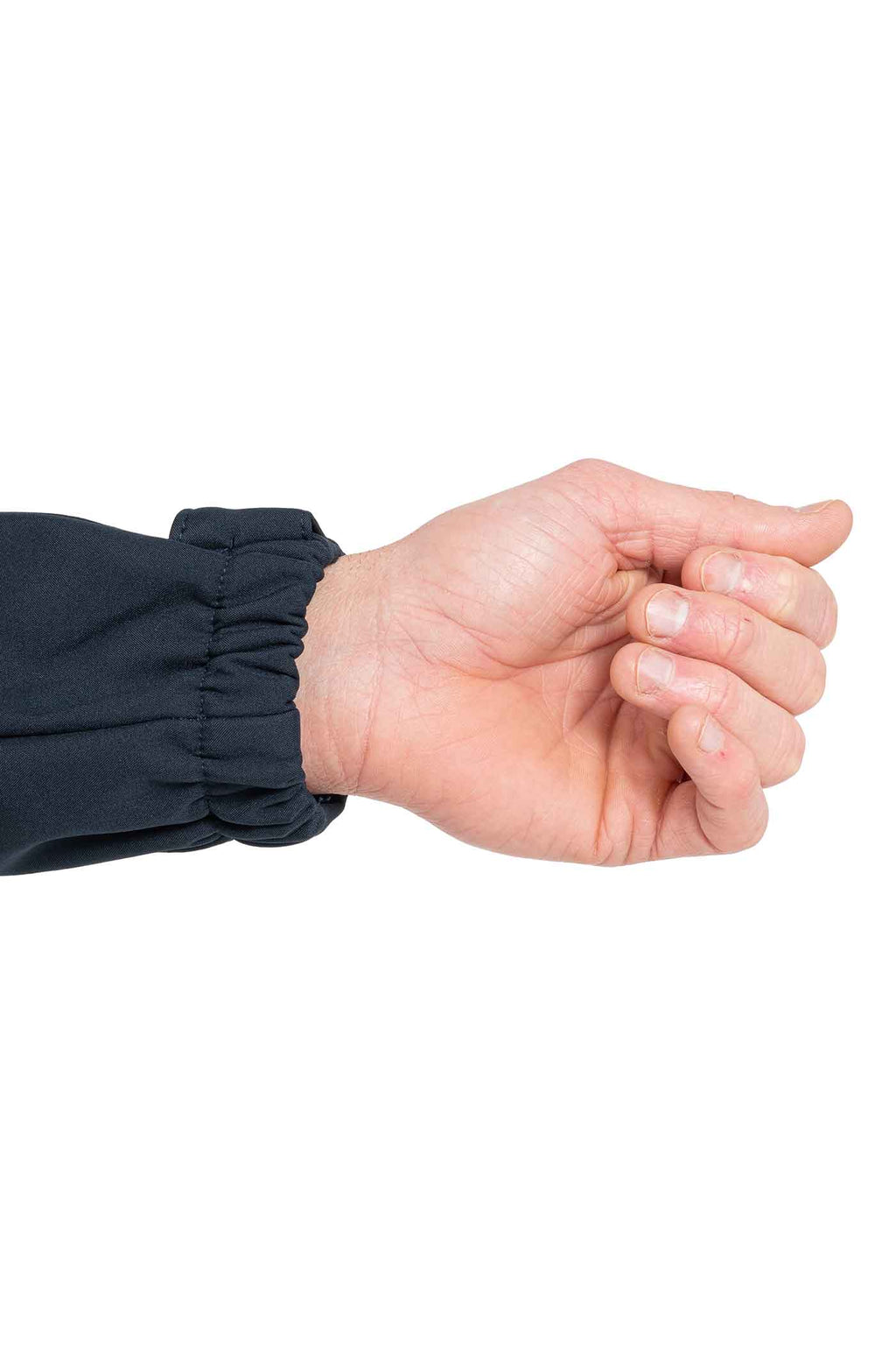 Herren Softshelljacke Ärmelsaum in Dunkelblau