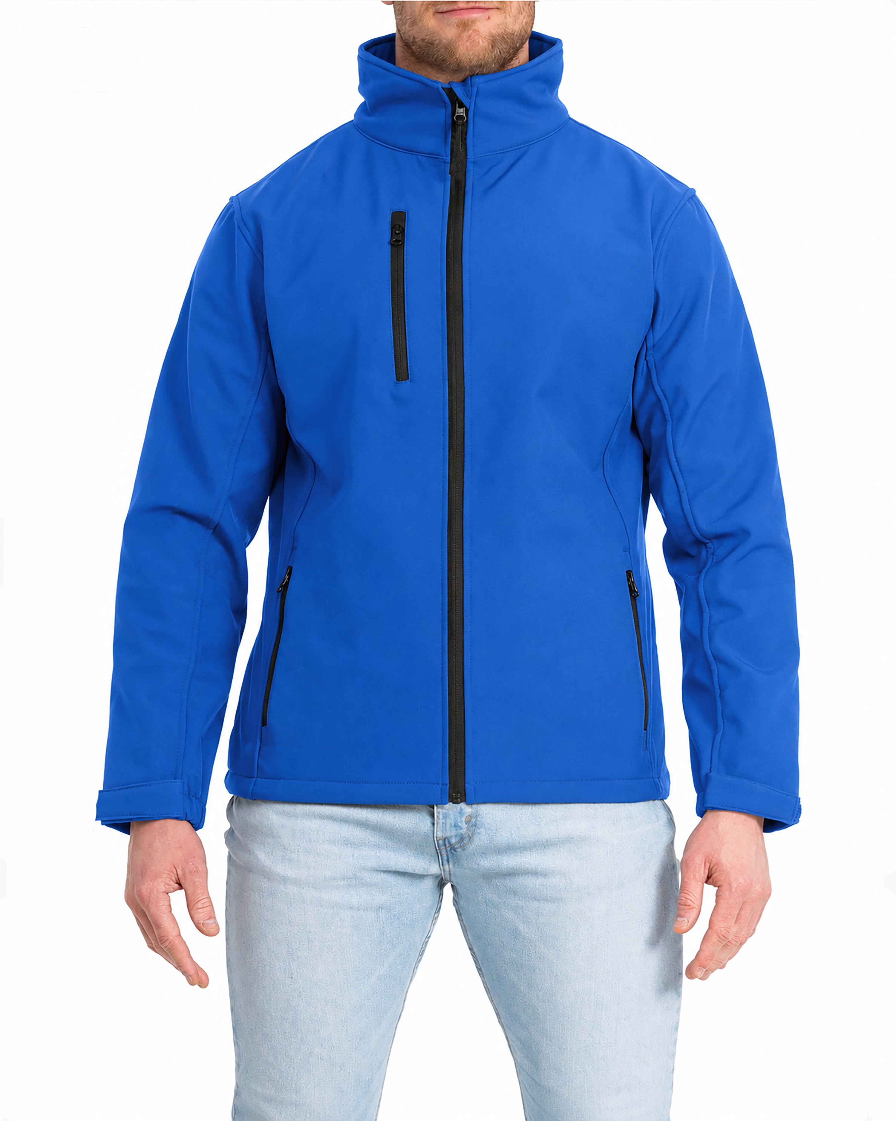 Herren Softshelljacke tailliert mit Stehkragen Arbeitsjacke Dublin