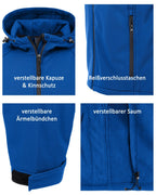 Herren Softshelljacke mit Kapuze Arbeitsjacke Gale