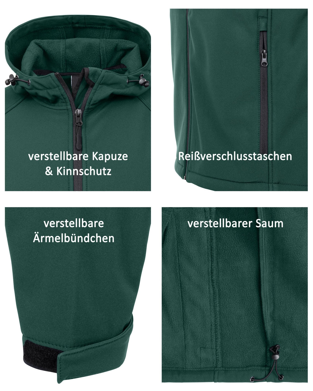 Herren Softshelljacke mit Kapuze Arbeitsjacke Gale