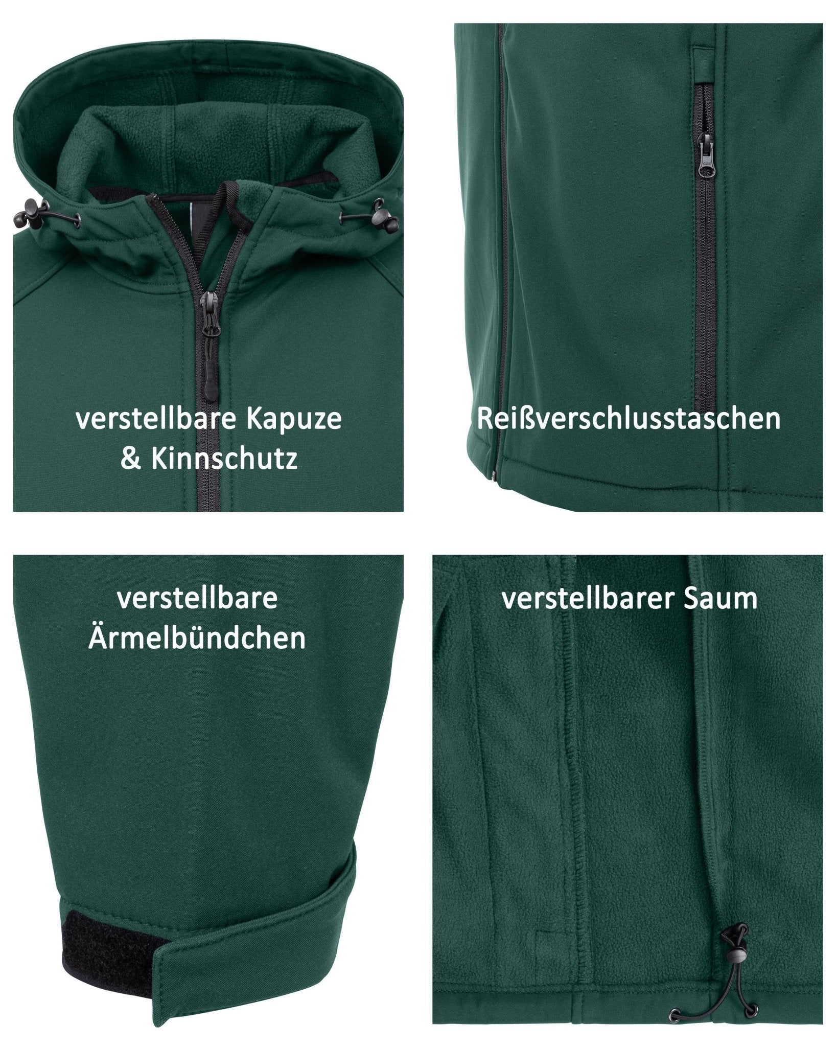 Herren Softshelljacke mit Kapuze Arbeitsjacke Gale