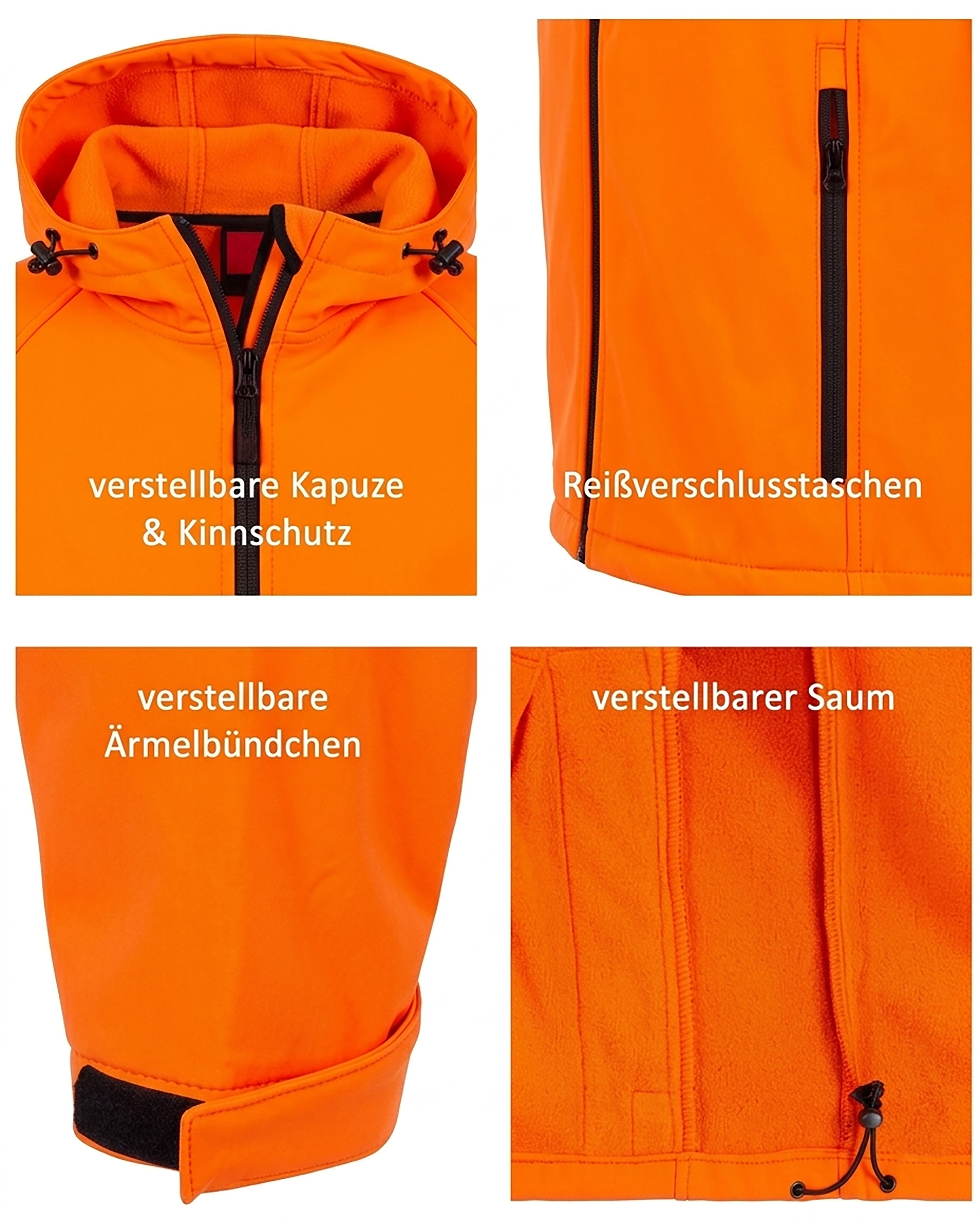 Herren Softshelljacke mit Kapuze Arbeitsjacke Gale