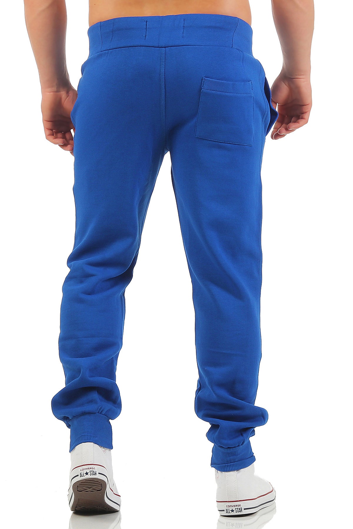 Herren Sweathose aus Baumwolle bequem warm in Blau