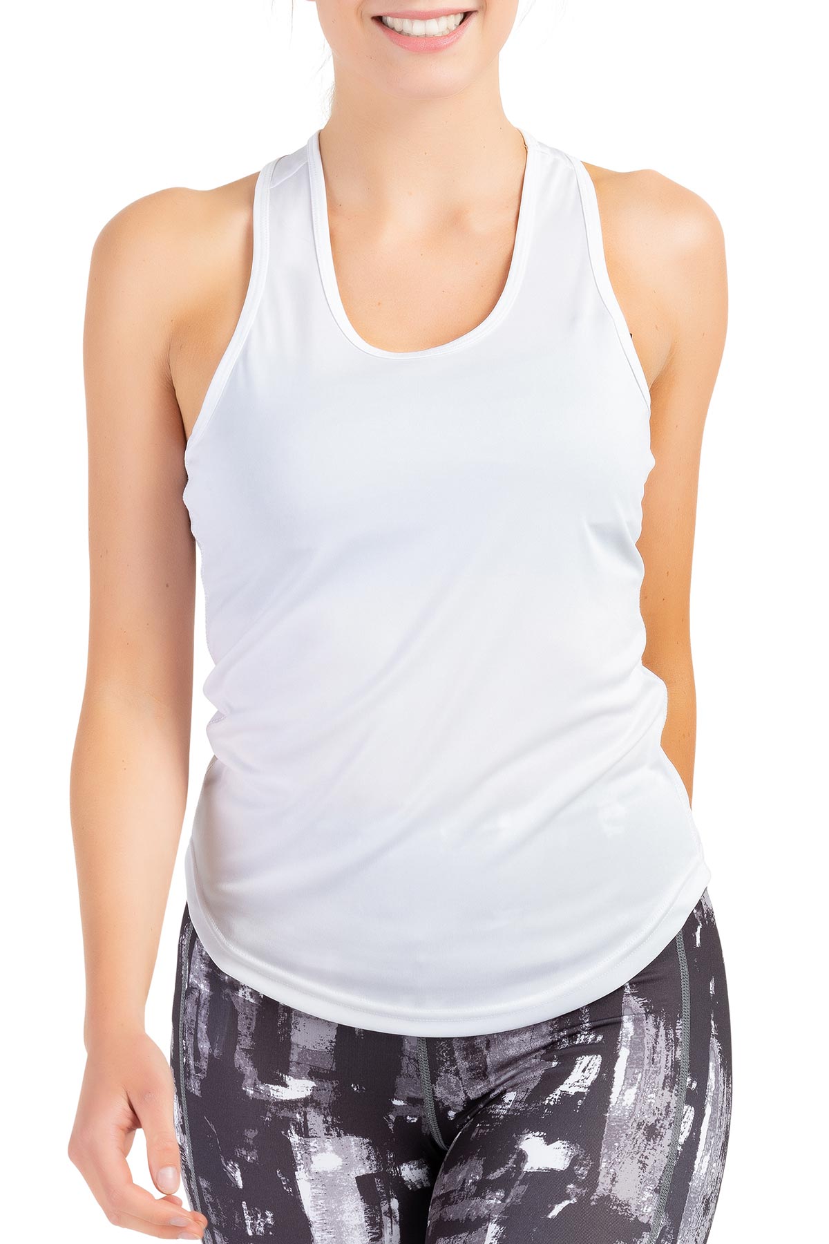 Weißes Damen Sport Top