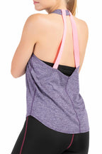 Damen Tank Top Sport Shirt mit tiefem Rückenausschnitt TR028