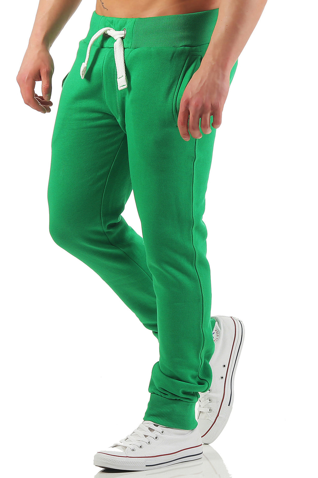 günstige Sweatpants für Männer mit Taschen in Grün