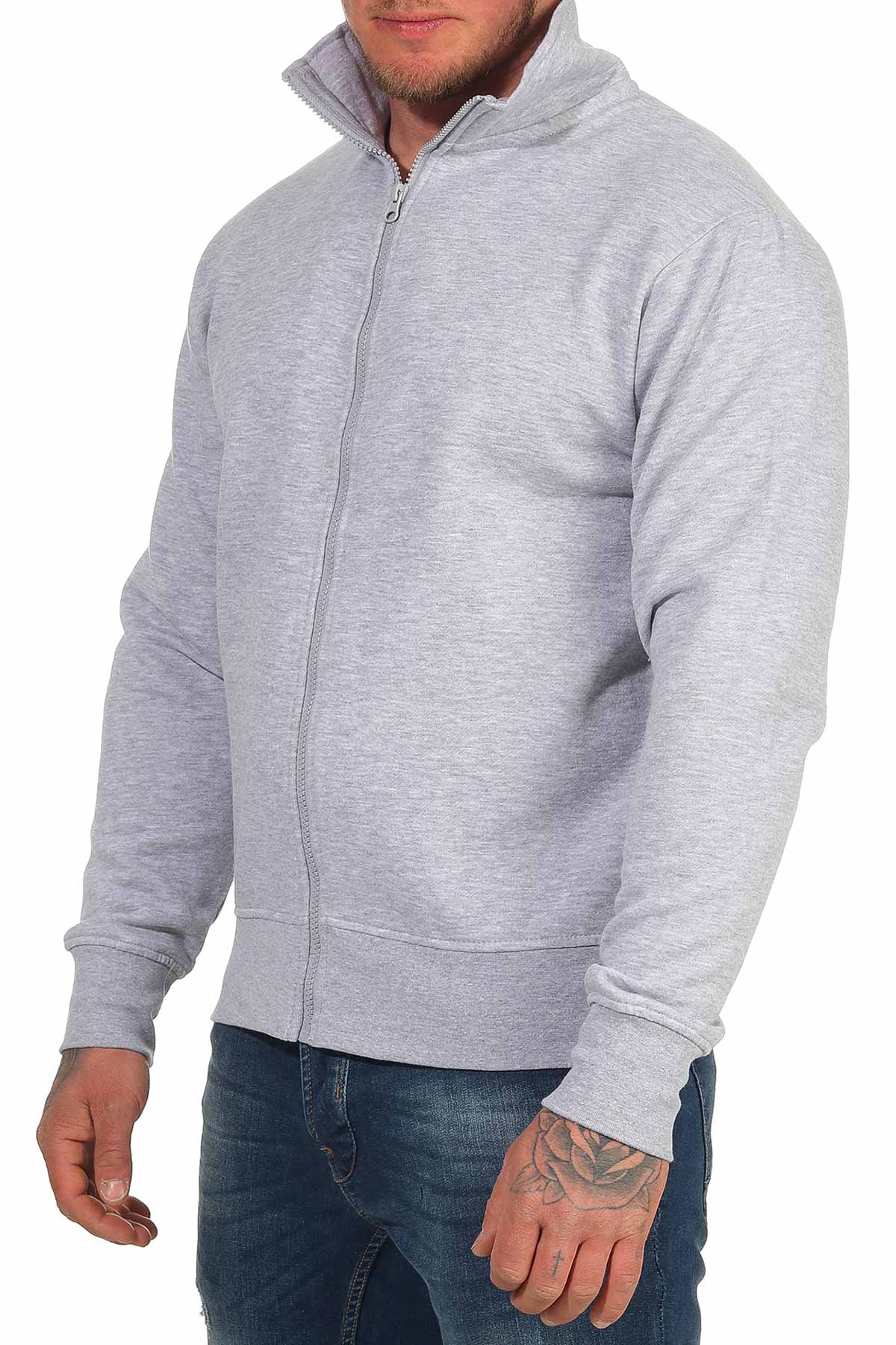 Herren Sweatjacke aus hochwertiger Qualität für den Alltag in Grau