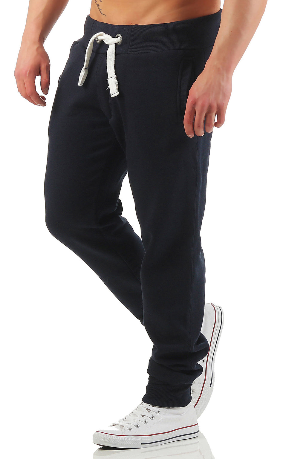 günstige Sweatpants für Männer mit Taschen in Dunkelblau