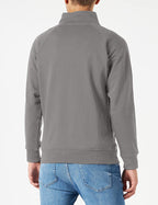 Herren Sweatjacke in grau Rückenansicht