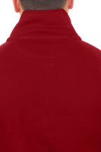 Männer Arbeitsjacke aus Stoff in Bordeaux