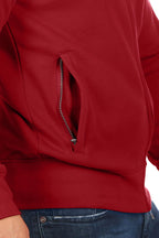 robuste Sweatjacke mit Seitentaschen in Bordeaux