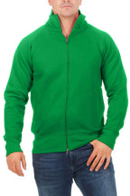 Herren Sweatjacke in großen Größen in Gelbgrün