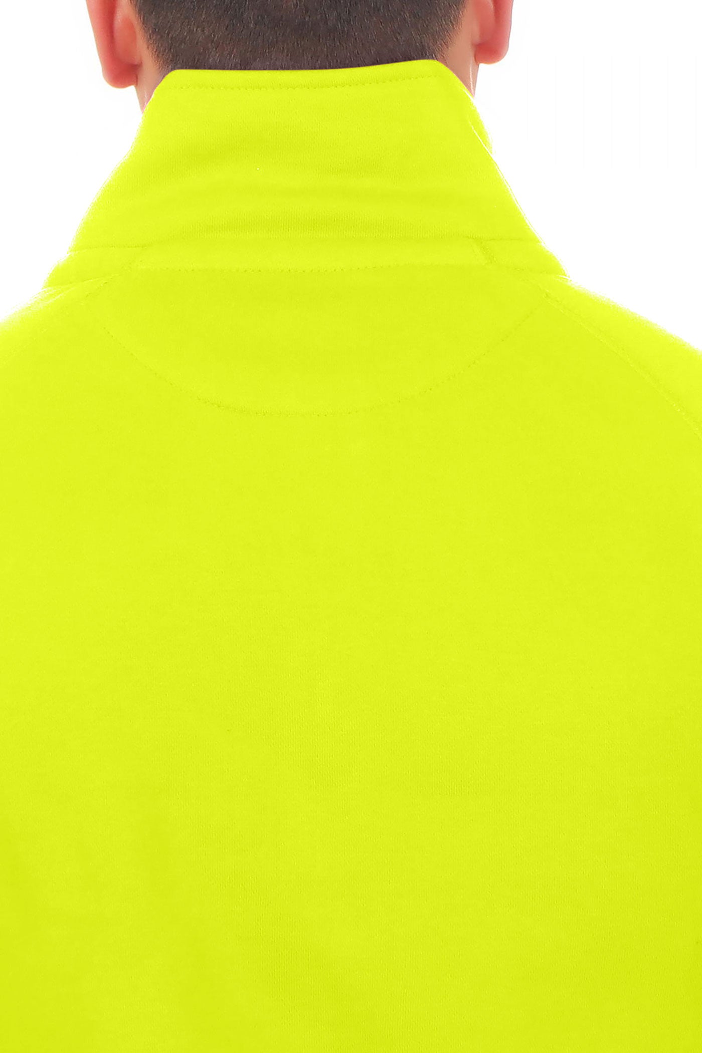 Männer Arbeitsjacke aus Stoff in Neongelb