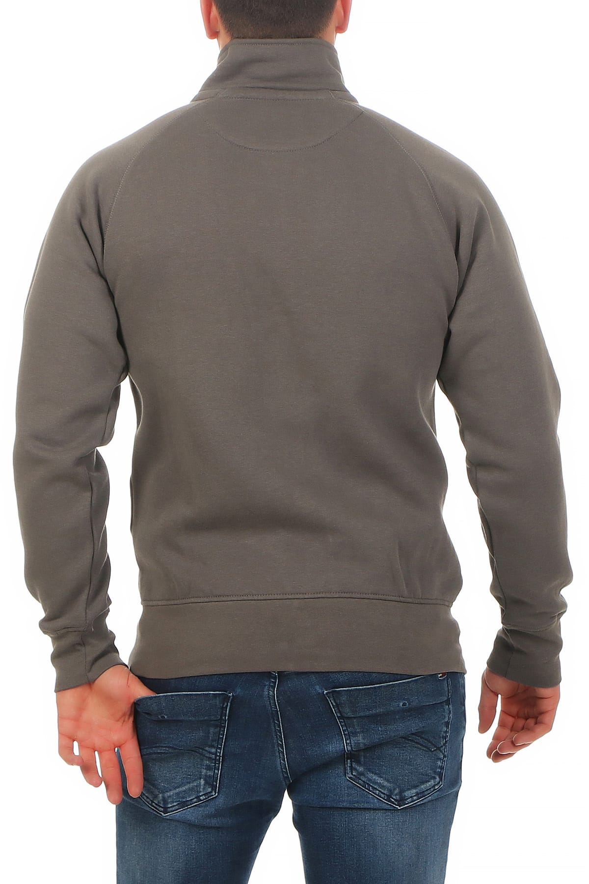 günstige Sweatjacke für die Arbeit und Freizeit in Anthrazit