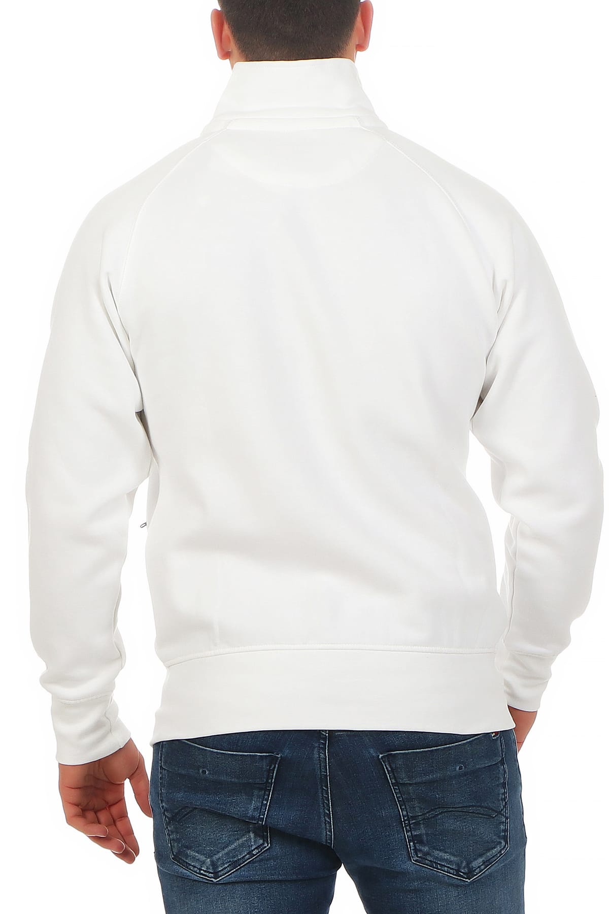 günstige Sweatjacke für die Arbeit und Freizeit in Weiß