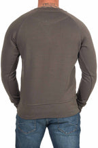 Herren Pullover aus Baumwollmischung Basic in Anthrazit
