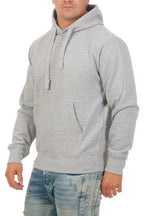 günstiger Männer Hoodie mit Taschen in Grau meliert