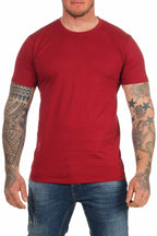 Herren Basic T-Shirt Rundhals Sunset