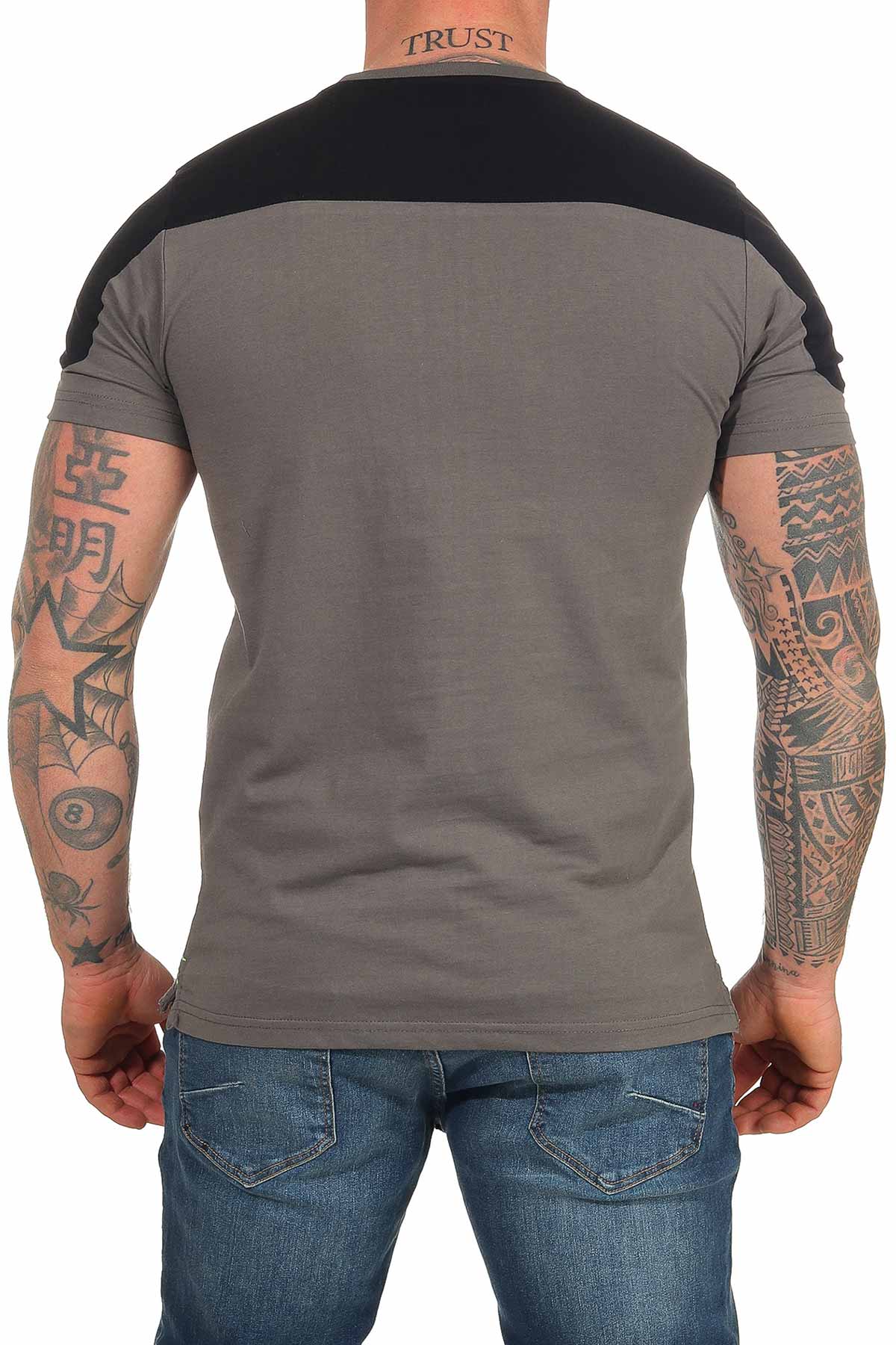 Herrenshirt Anthrazit Brusttasche
