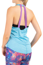 Damen Tank Top Sport Shirt mit tiefem Rückenausschnitt TR028