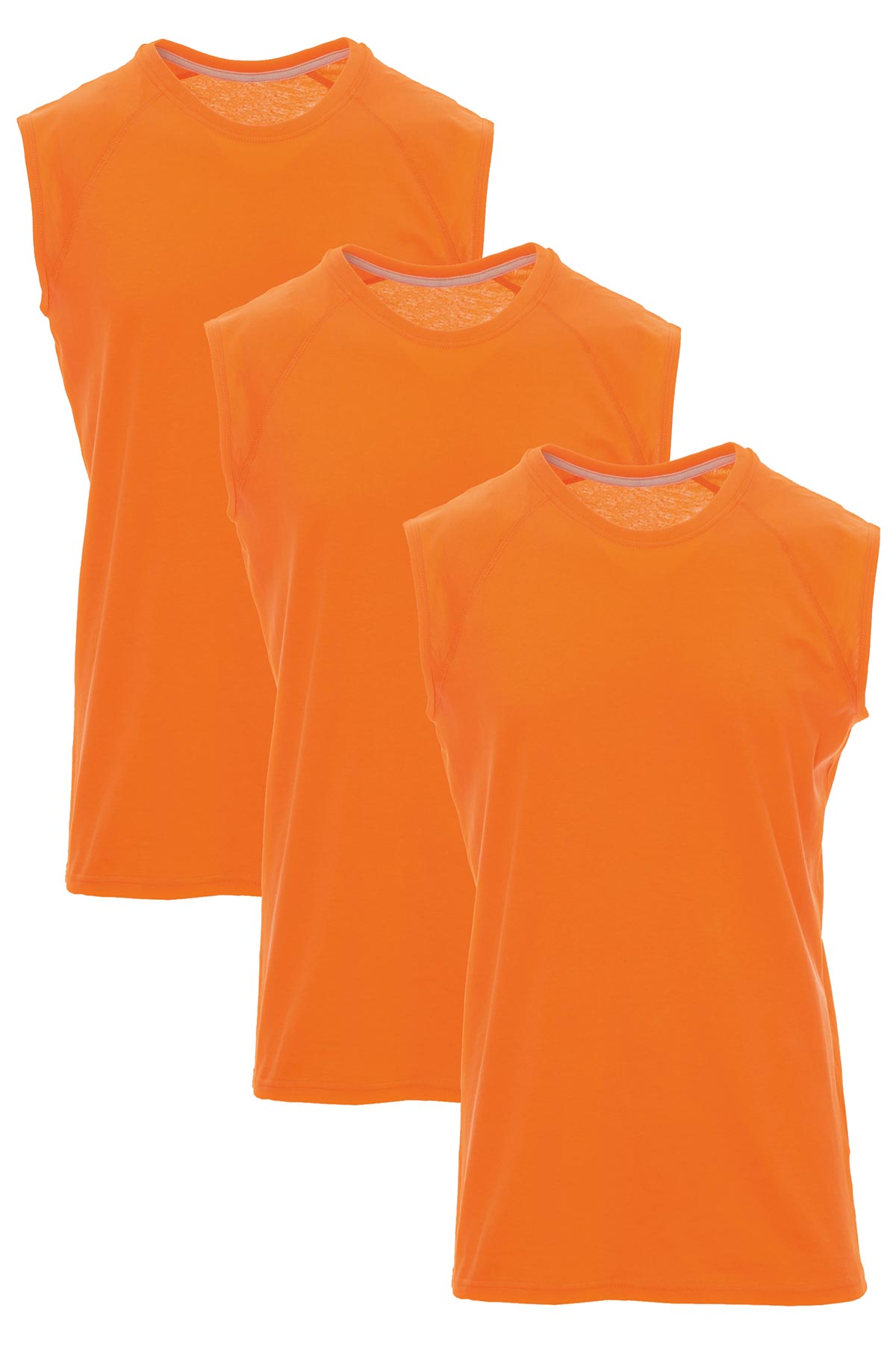 Herren Achsel T-Shirt Orange