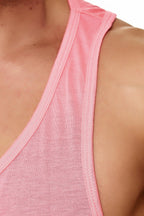 Muscle Shirt Herren Tank Top Pink