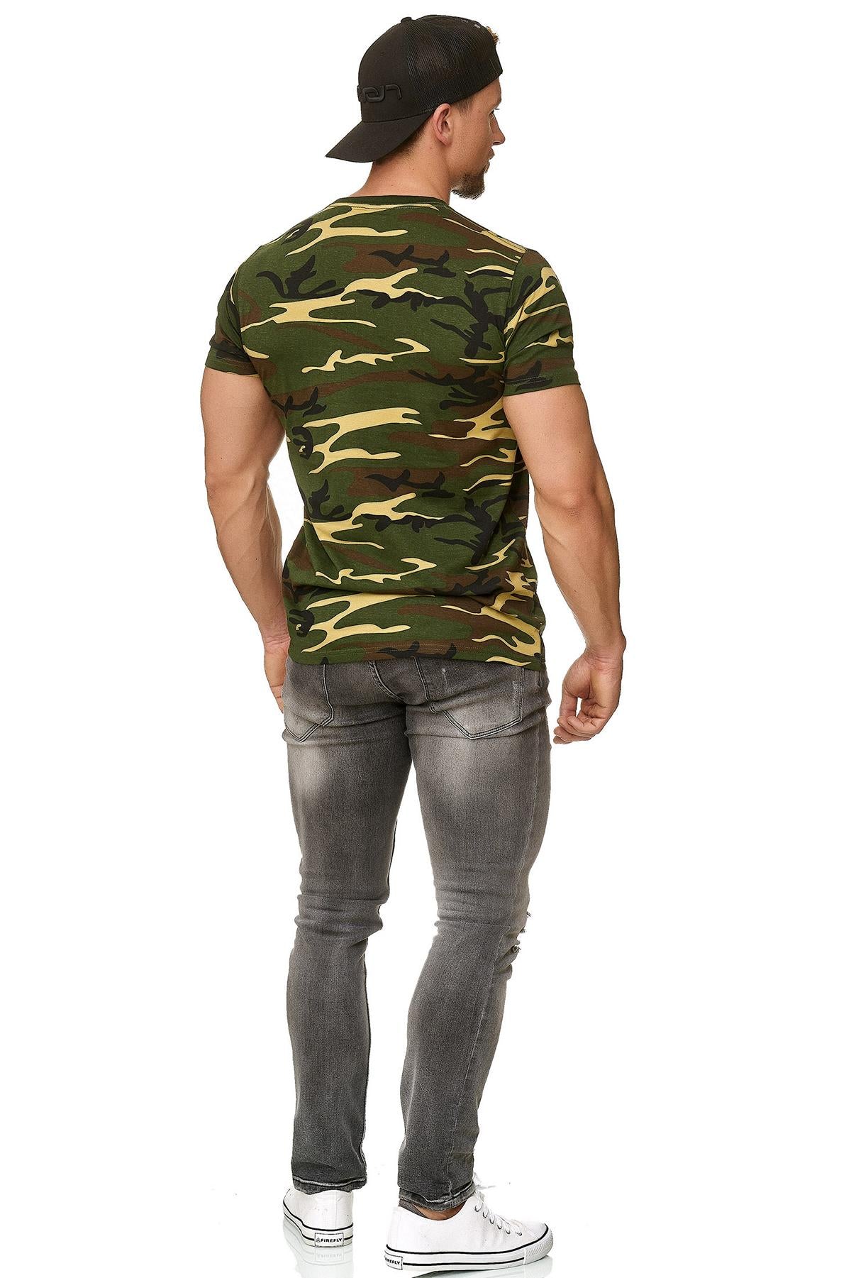 Herren Camouflage T-Shirt Sunset