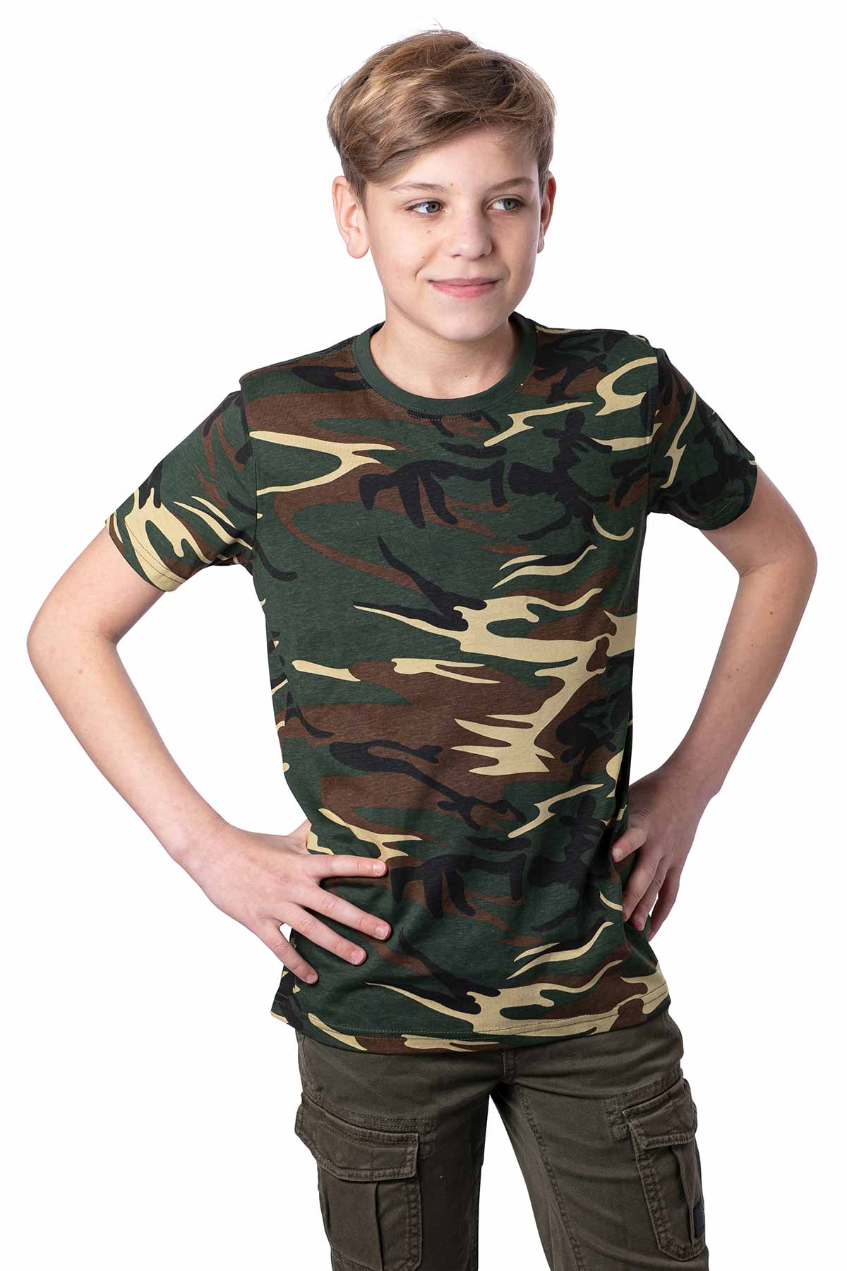 Jungen Tarnfarben T-Shirt Camouflage