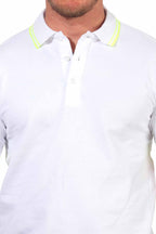 Poloshirt für Herren mit eng anliegenden Ärmeln professionell in Weiß