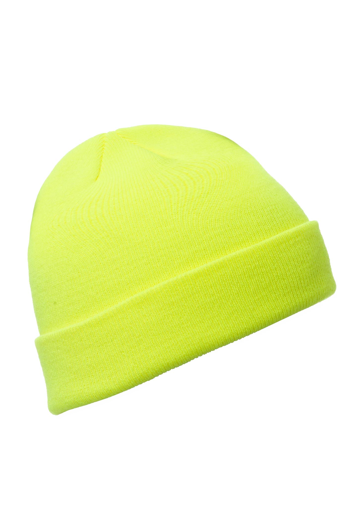 Unisex Beanie Strickmütze für den Winter für Arbeit und Freizeit in Gelb