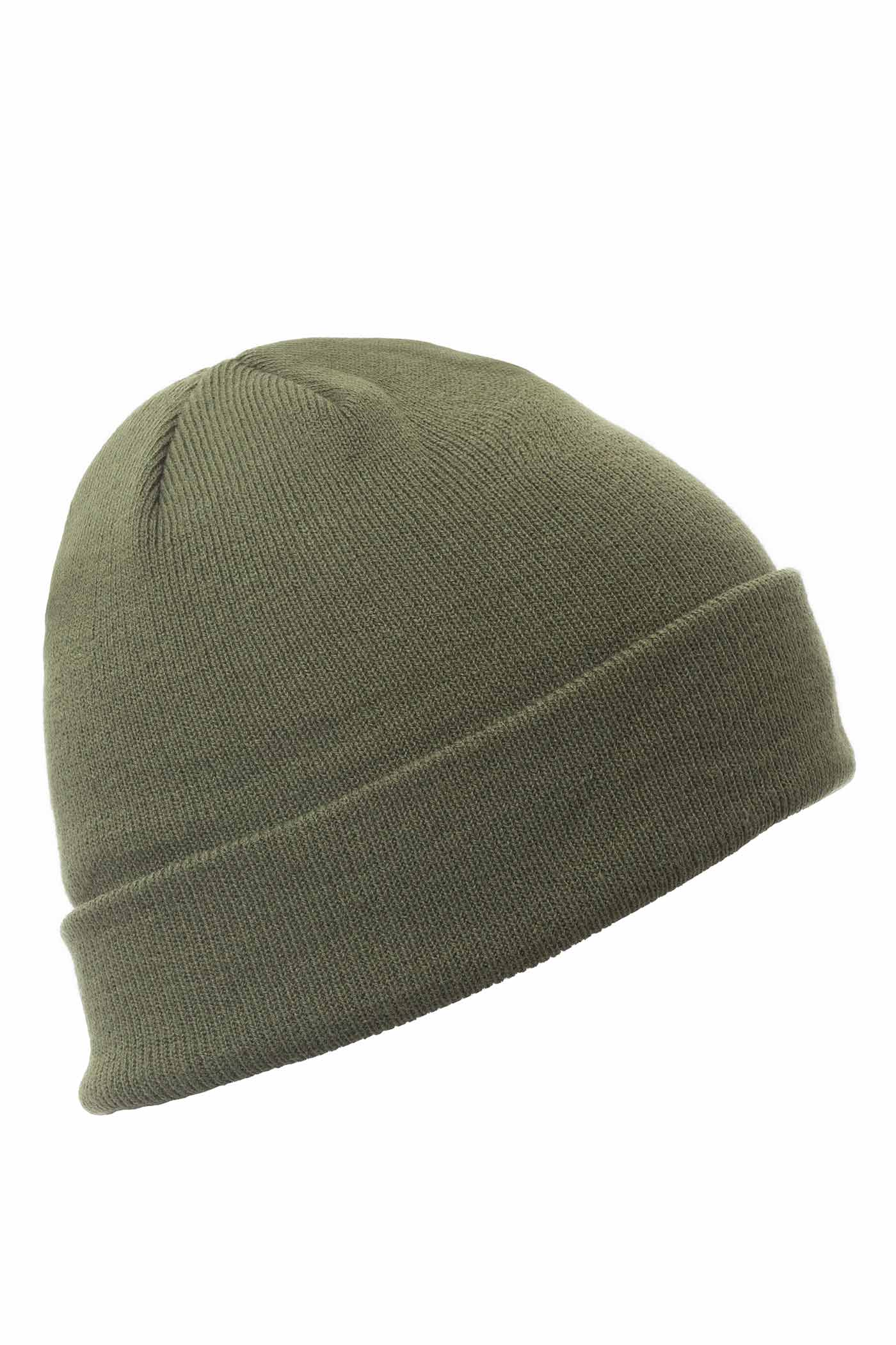 Unisex Beanie Strickmütze für den Winter für Arbeit und Freizeit in Olivgrün