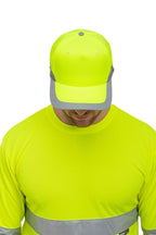 Cap mit Reflexstreifen für Sicherheit bei der Arbeit Gelb