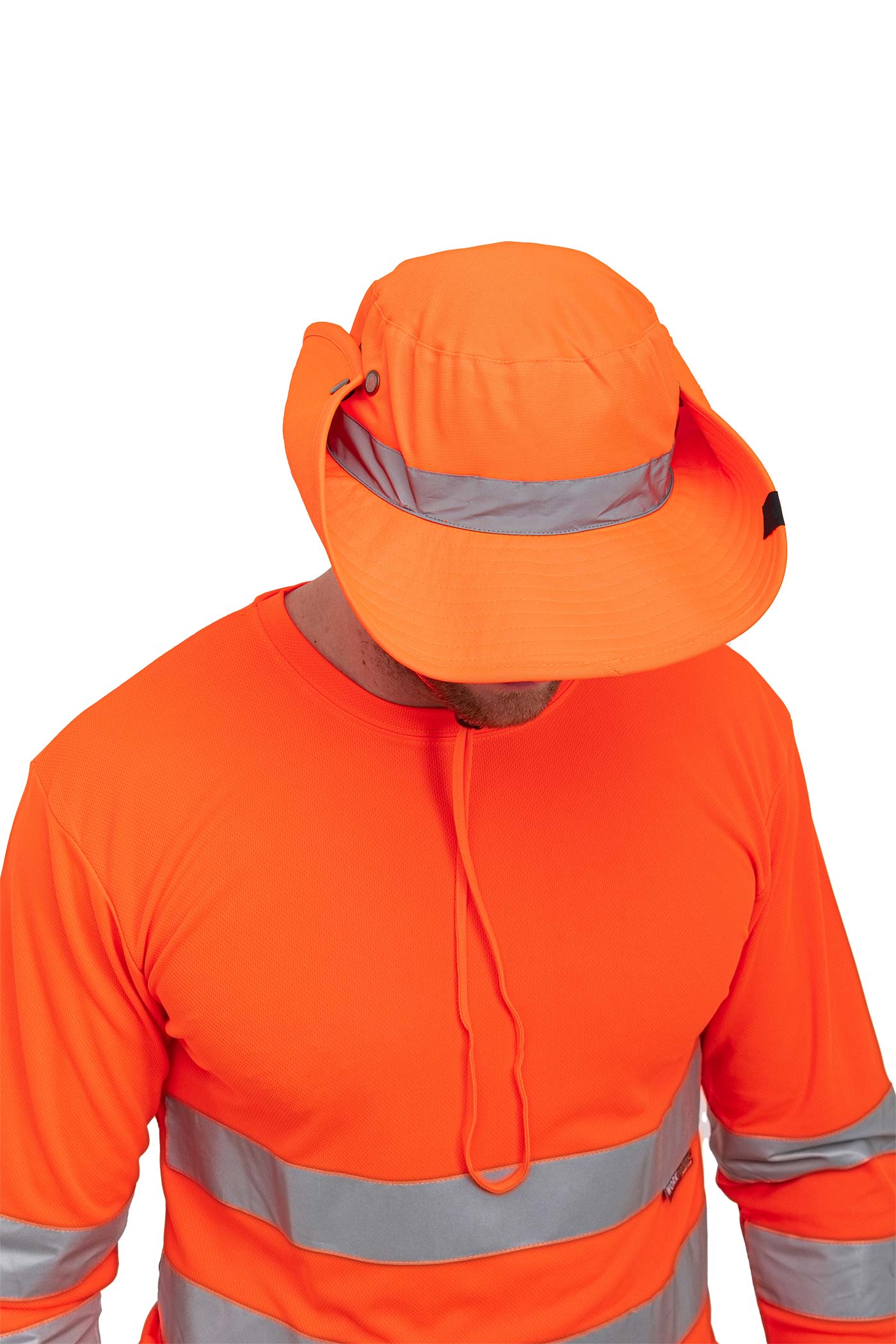 Unisex Warnschutz Hut für mehr Sicherheit bei der Arbeit in Orange