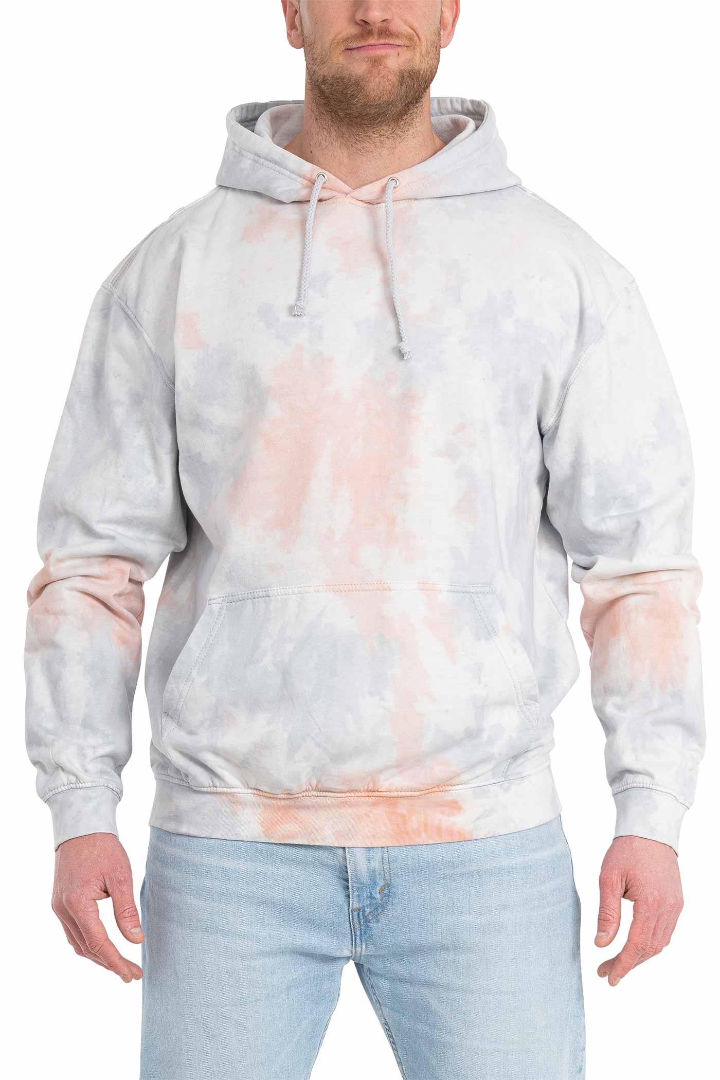 Unisex Pullover mit Musterung in Blau / Orange