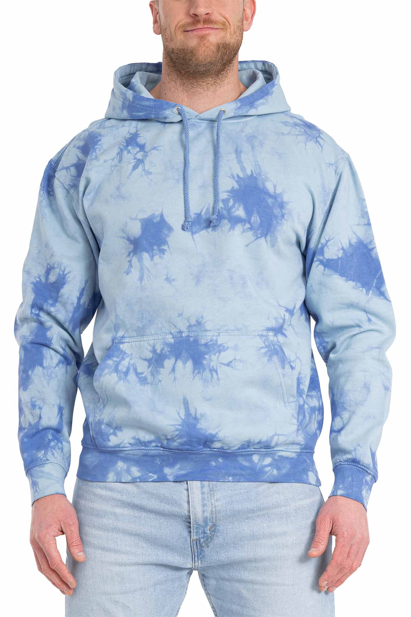 Unisex Pullover mit Musterung in Blau