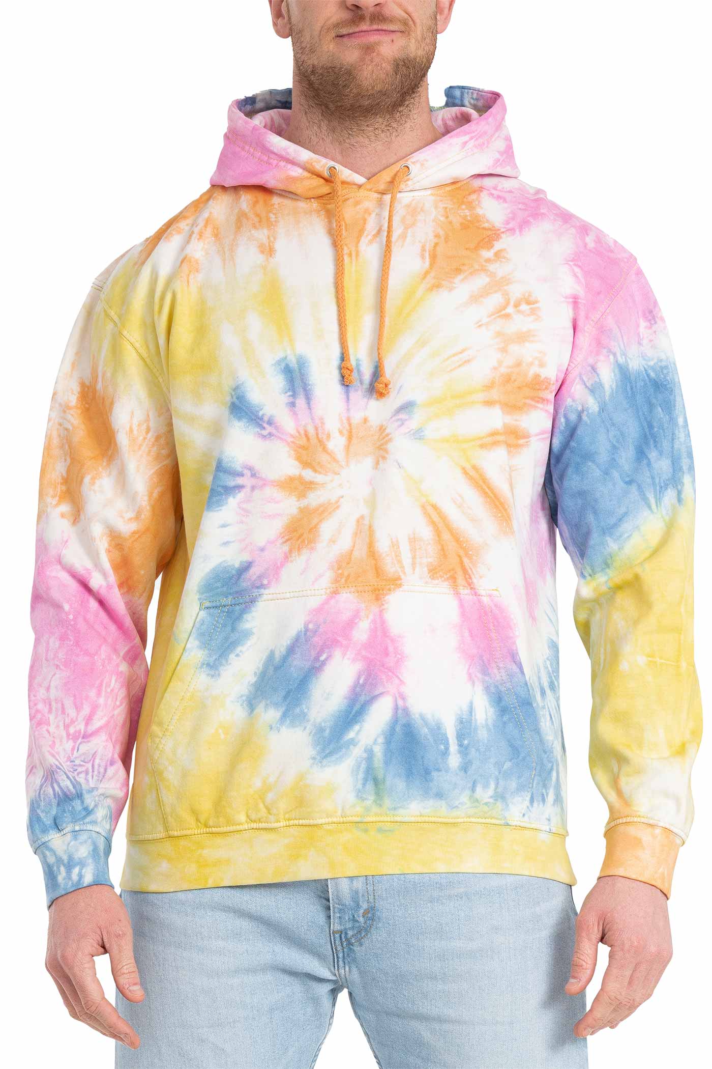Unisex Pullover mit Musterung in Pastelfarben Swirl