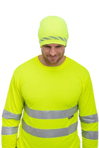 Unisex Warnschutzmütze Gelb