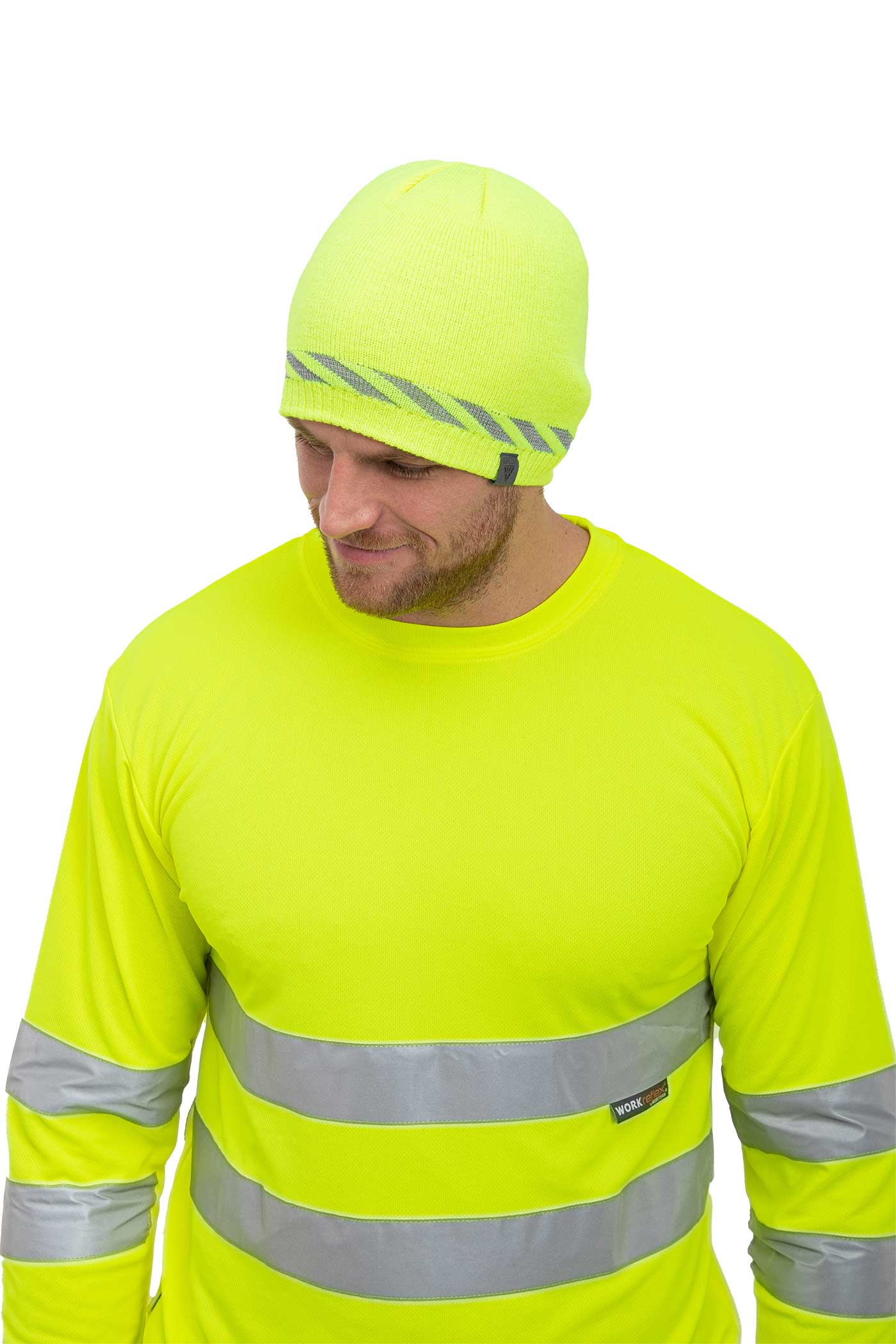Mütze für sicheres Arbeiten Warnschutz in Gelb