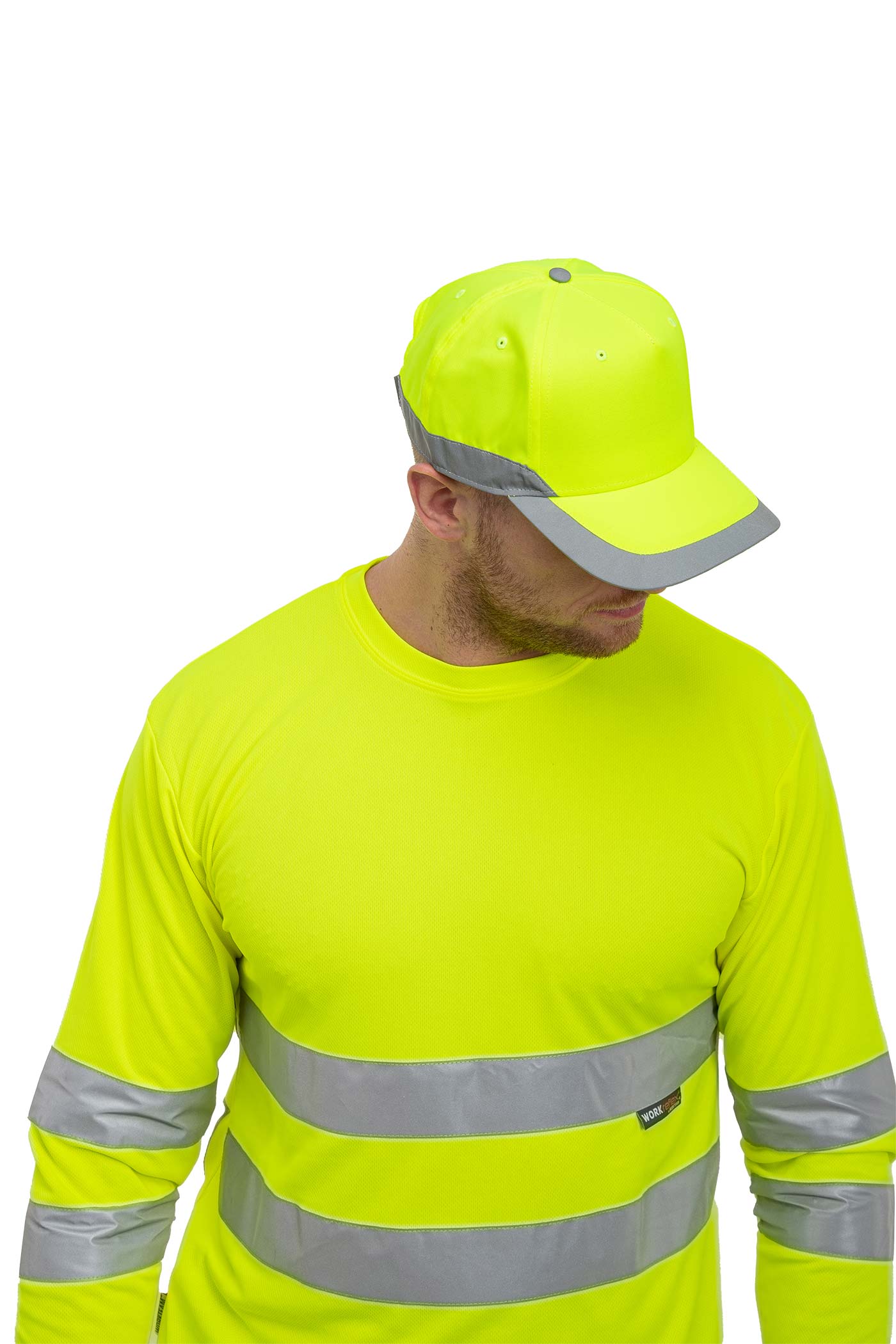 Unisex Basecap Warnschutz Gelb